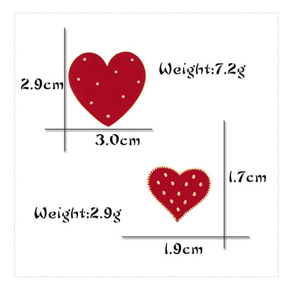 Cute Enamel Heart Brooch Pin Set (2 Pieces) by HitMyNeed