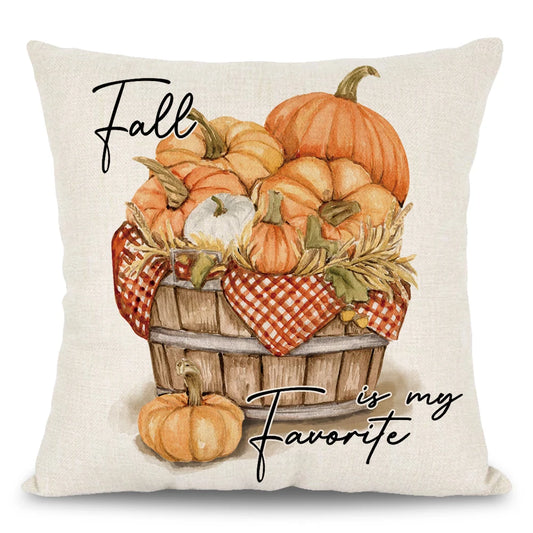 Cute Fall Throw Pillow Covers 18x18 (Set of 1 or 4) 1pc-a by HitMyNeed