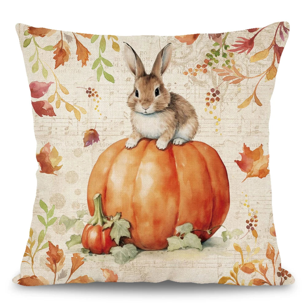 Cute Fall Throw Pillow Covers 18x18 (Set of 1 or 4) 1pc-b by HitMyNeed