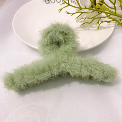 Cute Faux Fur Fluffy Hair Claw Clip 11cm 4 by HitMyNeed