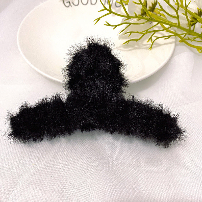 Cute Faux Fur Fluffy Hair Claw Clip 11cm 6 by HitMyNeed
