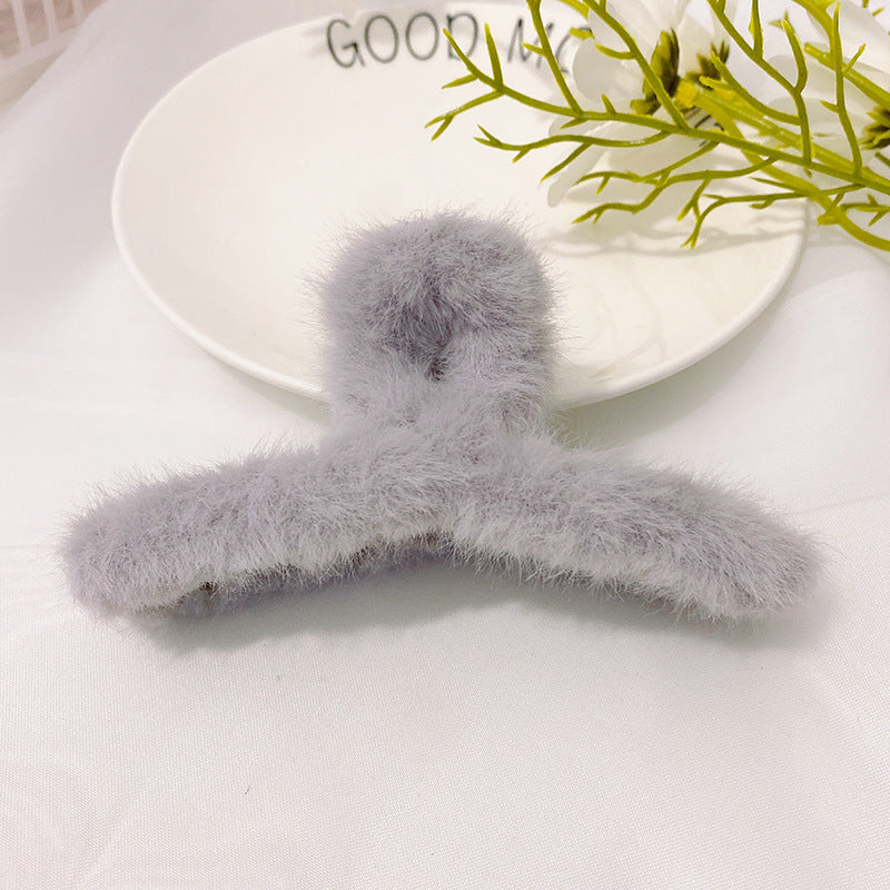 Cute Faux Fur Fluffy Hair Claw Clip 11cm 7 by HitMyNeed