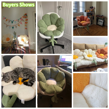 Cute Flower Chair Cushion for Seat and Back Support by HitMyNeed
