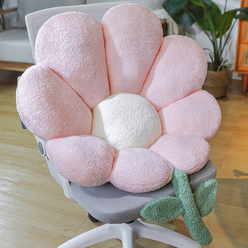 Cute Flower Chair Cushion for Seat and Back Support pink l-72x75cm by HitMyNeed