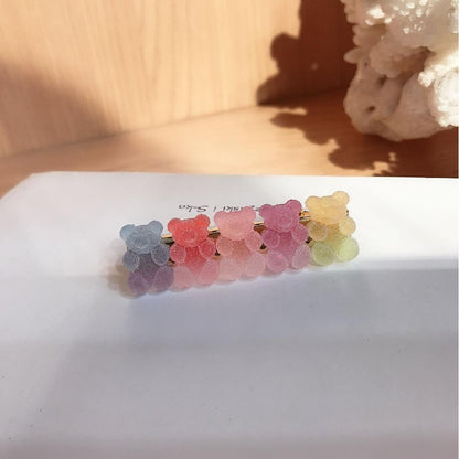 Cute Gradient Bear Hair Clip Barrette 6cm hairpin-1097-1 by HitMyNeed
