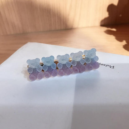 Cute Gradient Bear Hair Clip Barrette 6cm hairpin-1097-4 by HitMyNeed