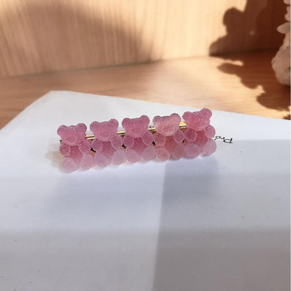 Cute Gradient Bear Hair Clip Barrette 6cm hairpin-1097-6 by HitMyNeed