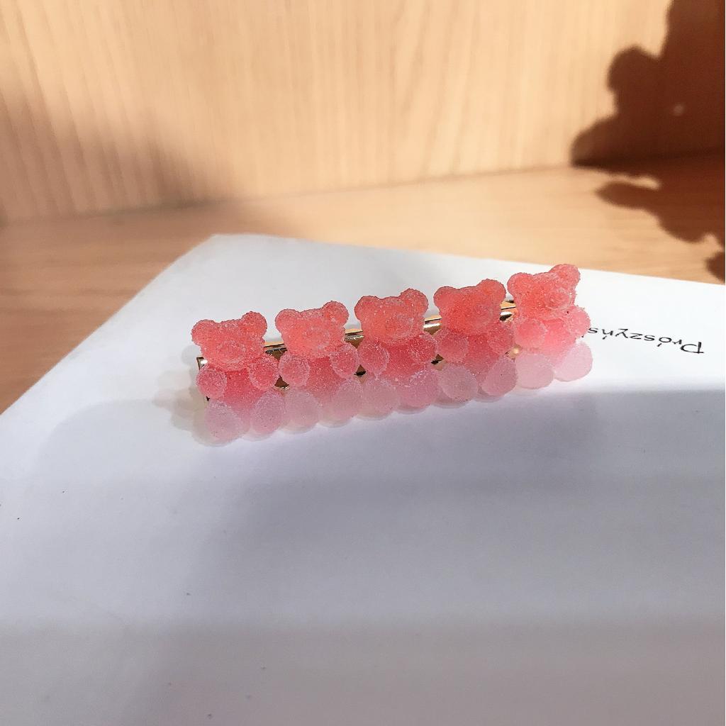 Cute Gradient Bear Hair Clip Barrette 6cm hairpin-1097-8 by HitMyNeed
