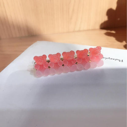 Cute Gradient Bear Hair Clip Barrette 6cm hairpin-1097-8 by HitMyNeed