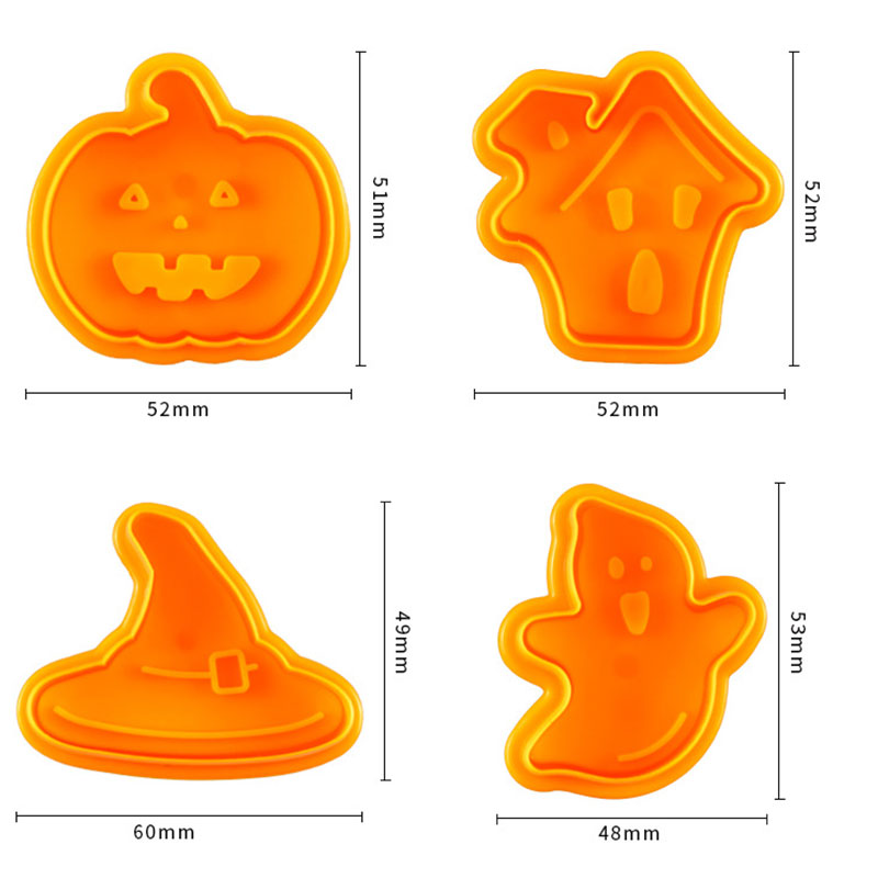 Cute Halloween Biscuit Cutters Set of 4 by HitMyNeed