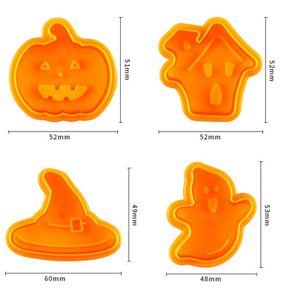 Cute Halloween Biscuit Cutters Set of 4 by HitMyNeed