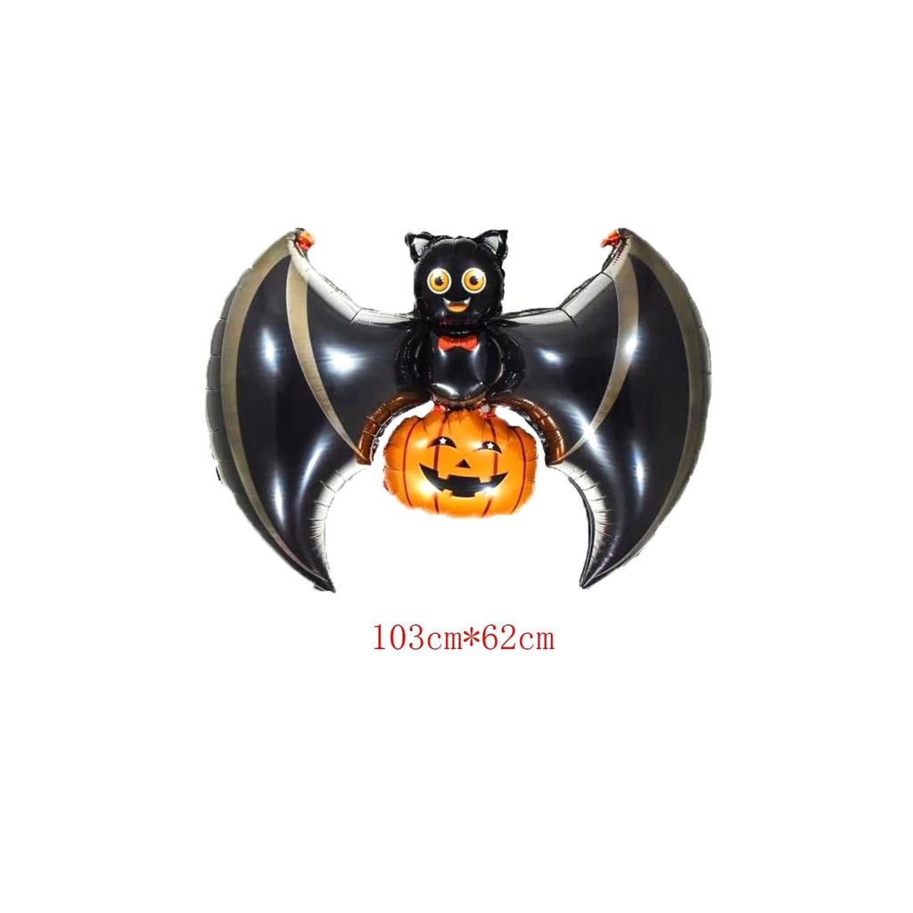 Cute Halloween Foil Balloon Decoration bat-pumpkin by HitMyNeed