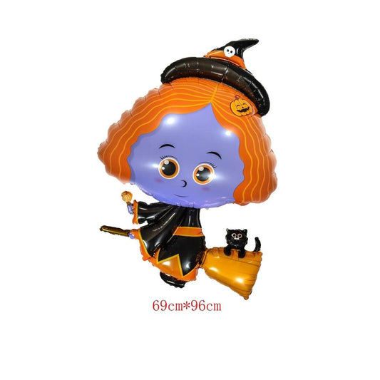 Cute Halloween Foil Balloon Decoration wizard by HitMyNeed