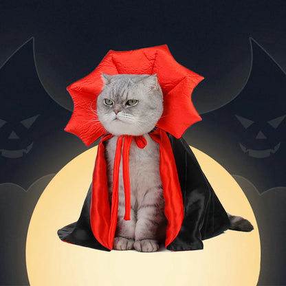 Cute Halloween Vampire Cloak for Small Dogs & Cats by HitMyNeed