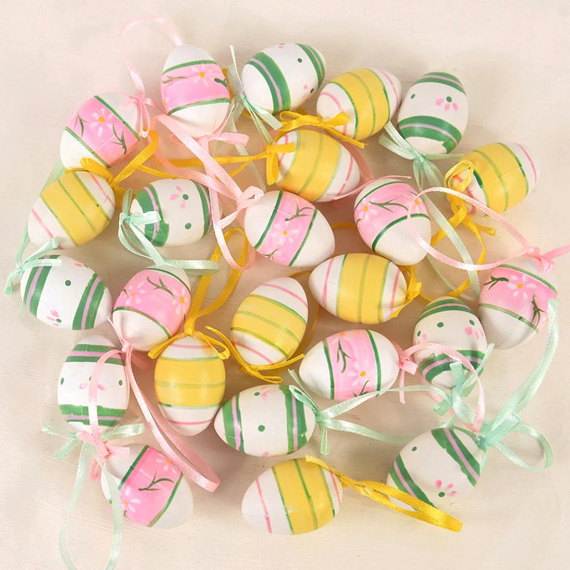 Cute Hanging Easter Egg Decorations, 12 Pack by HitMyNeed