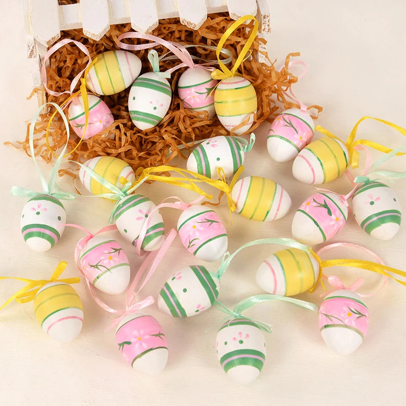 Cute Hanging Easter Egg Decorations, 12 Pack by HitMyNeed