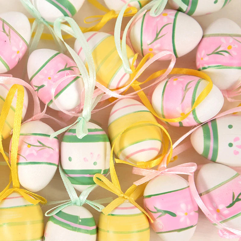 Cute Hanging Easter Egg Decorations, 12 Pack by HitMyNeed