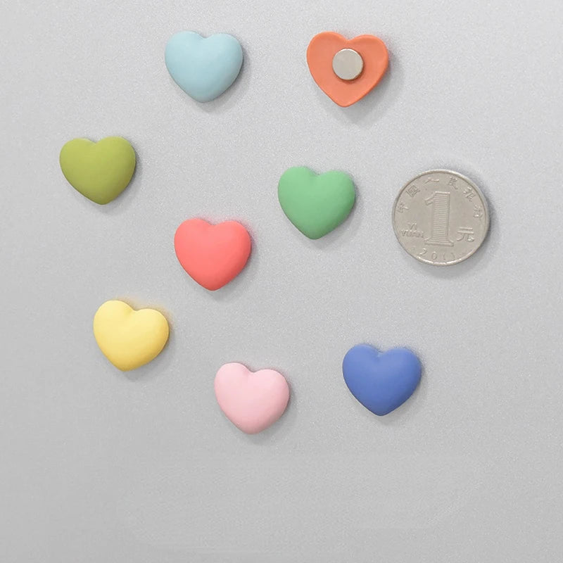 Cute Heart Shaped Fridge Magnets Set of 8 by HitMyNeed