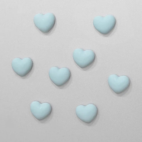 Cute Heart Shaped Fridge Magnets Set of 8 8pcs-bulea by HitMyNeed