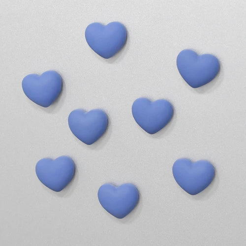 Cute Heart Shaped Fridge Magnets Set of 8 8pcs-buleb by HitMyNeed