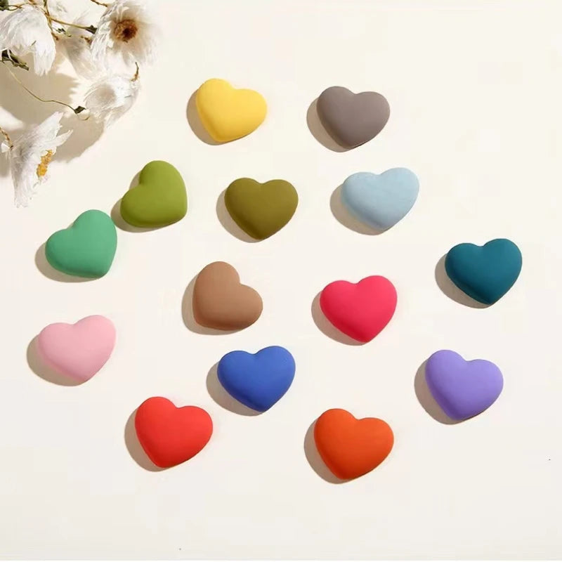 Cute Heart Shaped Fridge Magnets Set of 8 8pcs-mix by HitMyNeed