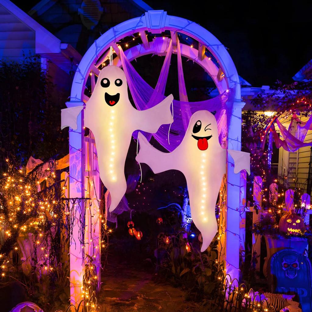 Cute LED Halloween Hanging Ghost Decoration by HitMyNeed