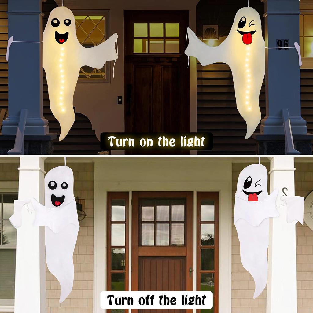 Cute LED Halloween Hanging Ghost Decoration by HitMyNeed