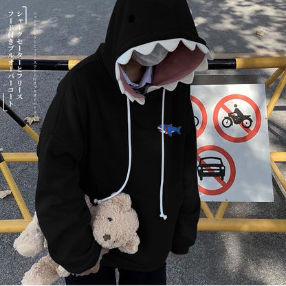 Cute Long Sleeve Shark Hoodie for Women by HitMyNeed