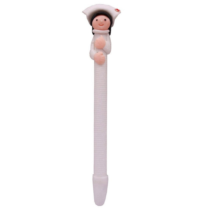 Cute Medical Nurse Pens Set (20 Pack, 0.5 mm Black) by HitMyNeed