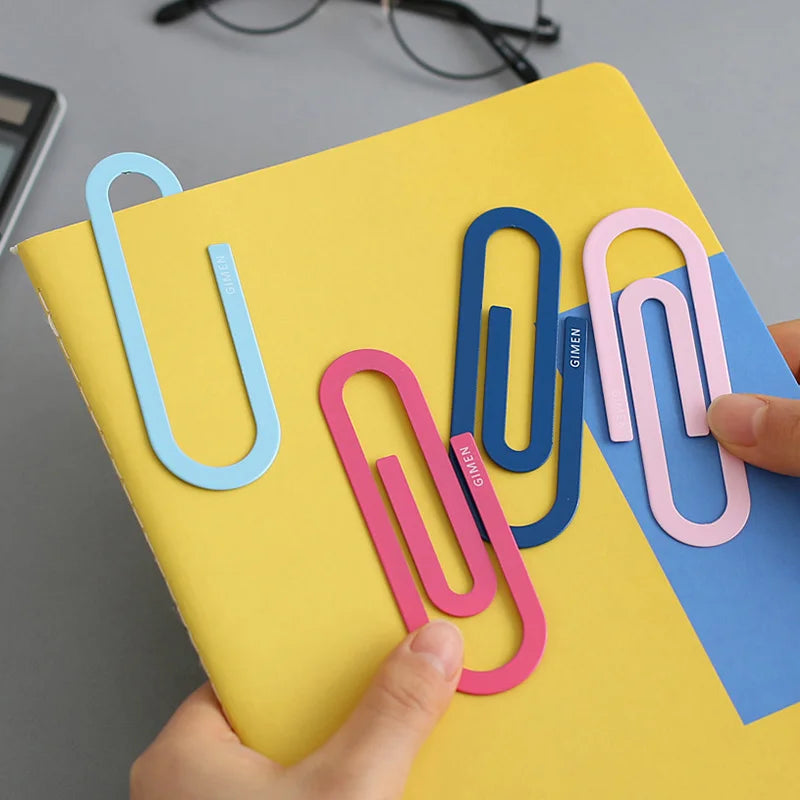 Cute Metal Paper Clip Bookmarks Set (2 Pcs) by HitMyNeed