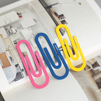 Cute Metal Paper Clip Bookmarks Set (2 Pcs) by HitMyNeed