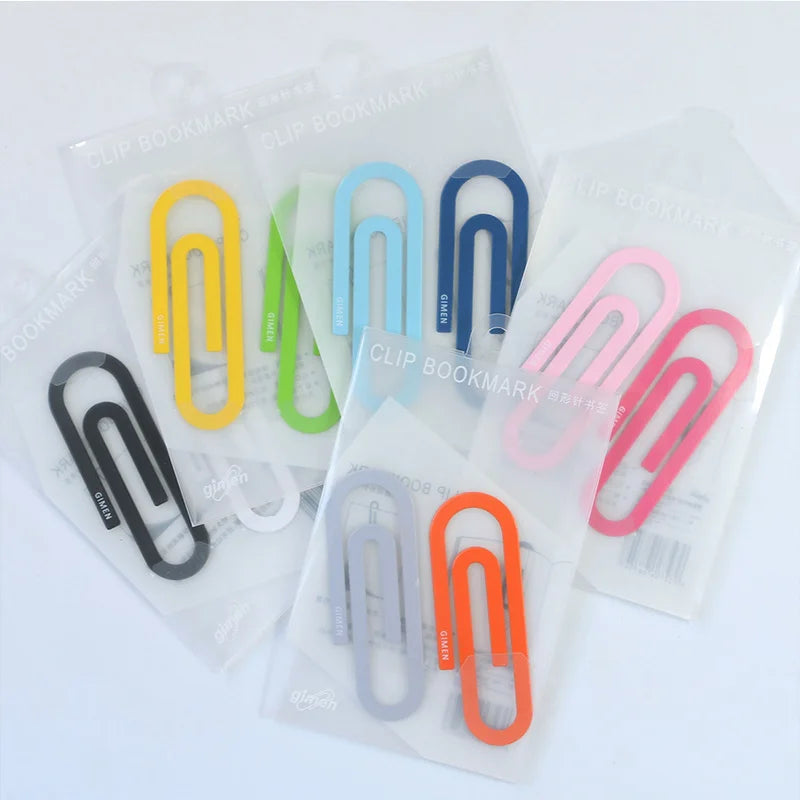 Cute Metal Paper Clip Bookmarks Set (2 Pcs) by HitMyNeed