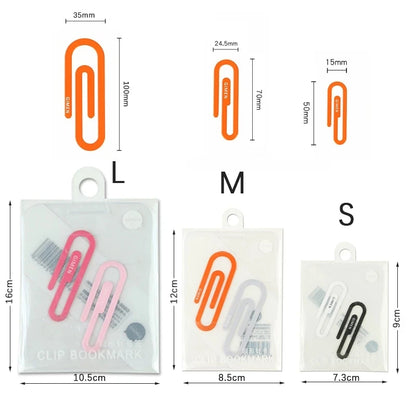 Cute Metal Paper Clip Bookmarks Set (2 Pcs) by HitMyNeed