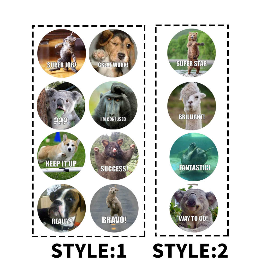 Cute Motivational Stickers for Students, 500 Pack by HitMyNeed