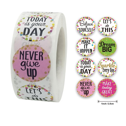 Cute Motivational Stickers for Students, 500 Pack h0090-500pcs by HitMyNeed