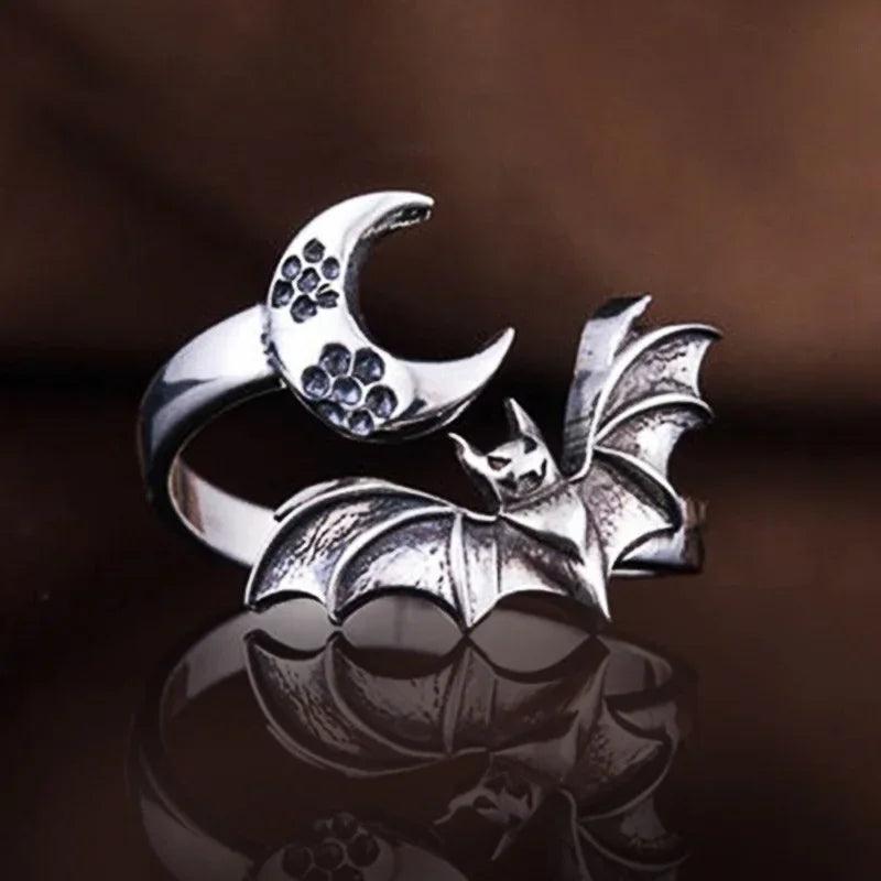 Cute Mouse Adjustable Open Ring in Antique Silver f622 by HitMyNeed