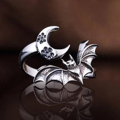 Cute Mouse Adjustable Open Ring in Antique Silver f622 by HitMyNeed