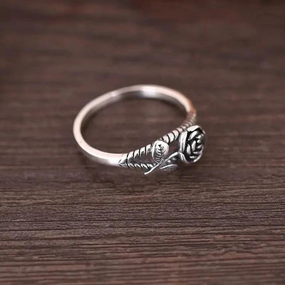 Cute Mouse Adjustable Open Ring in Antique Silver q401 by HitMyNeed