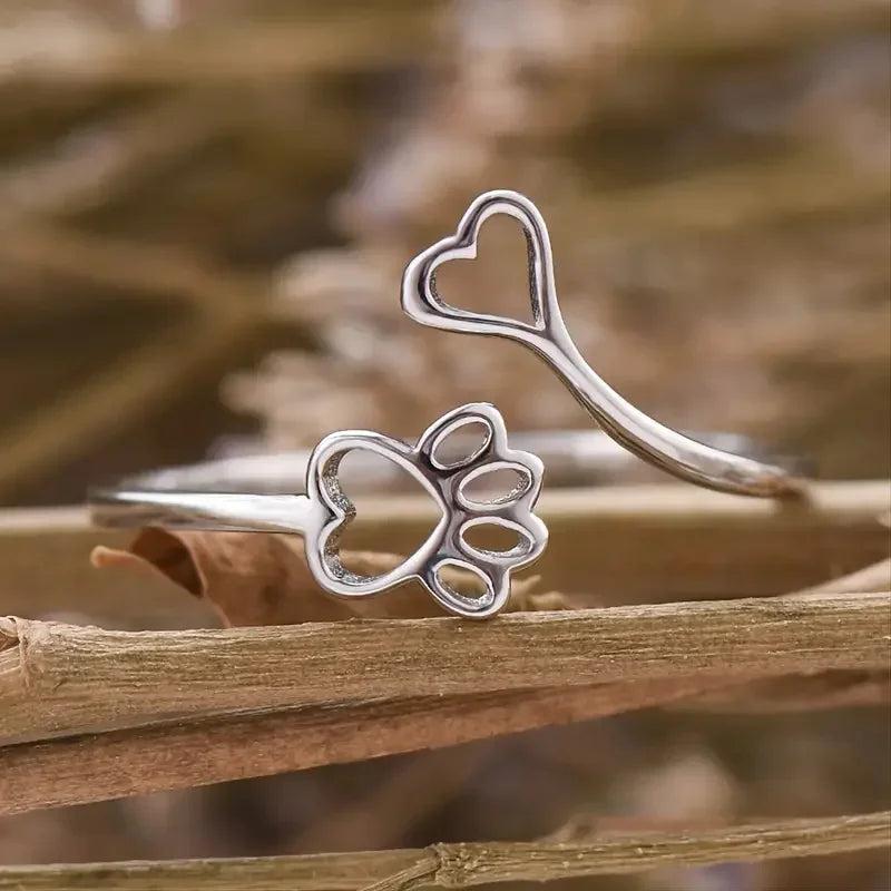 Cute Mouse Adjustable Open Ring in Antique Silver q693 by HitMyNeed