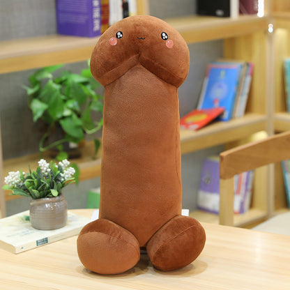 Cute Novelty Plush Pillow - Funny Kawaii Gag Gift 90cm brown-classic by HitMyNeed