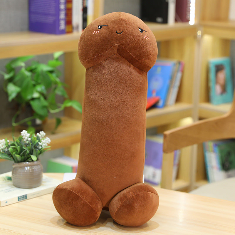 Cute Novelty Plush Pillow - Funny Kawaii Gag Gift 90cm brown-evil by HitMyNeed
