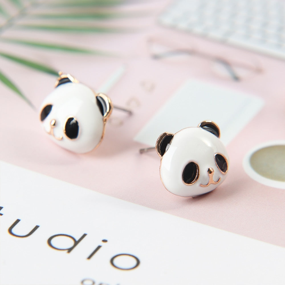 Cute Panda Stud Earrings for Women and Girls by HitMyNeed