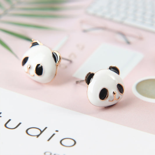 Cute Panda Stud Earrings for Women and Girls by HitMyNeed