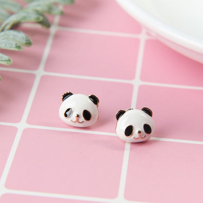 Cute Panda Stud Earrings for Women and Girls by HitMyNeed