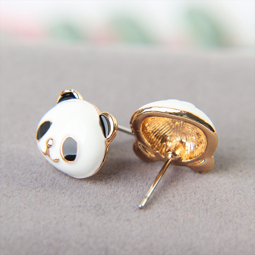Cute Panda Stud Earrings for Women and Girls by HitMyNeed