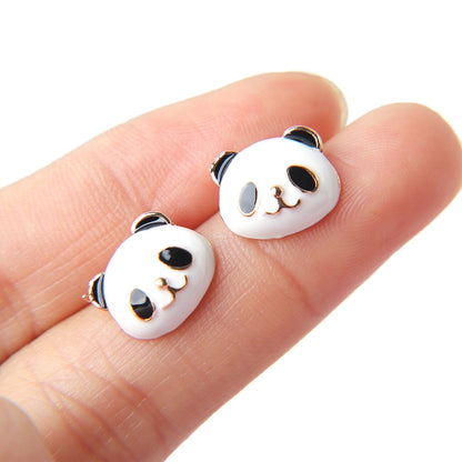 Cute Panda Stud Earrings for Women and Girls by HitMyNeed
