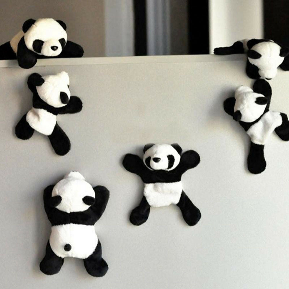 Cute Plush Panda Fridge Magnet by HitMyNeed