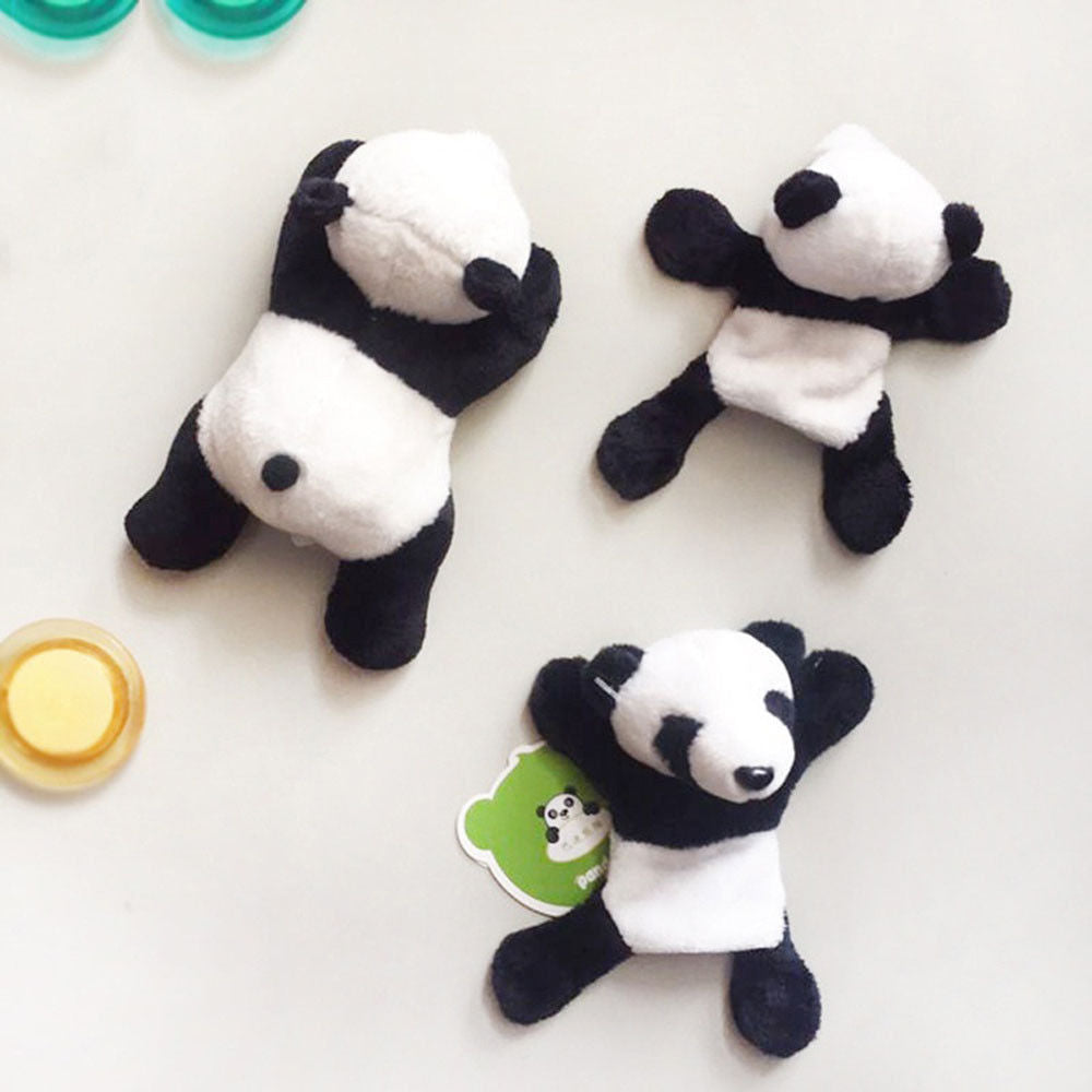 Cute Plush Panda Fridge Magnet by HitMyNeed