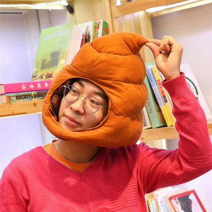 Cute Poop Plush Hat with Optional Sunglasses by HitMyNeed