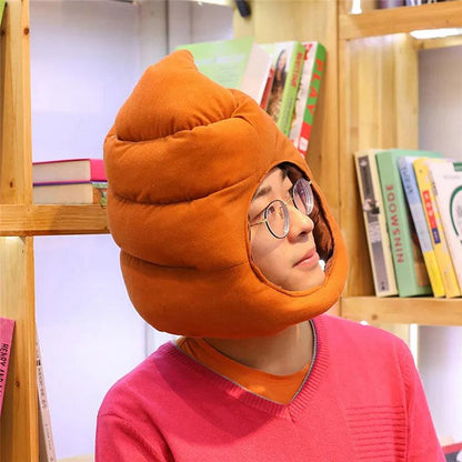 Cute Poop Plush Hat with Optional Sunglasses by HitMyNeed
